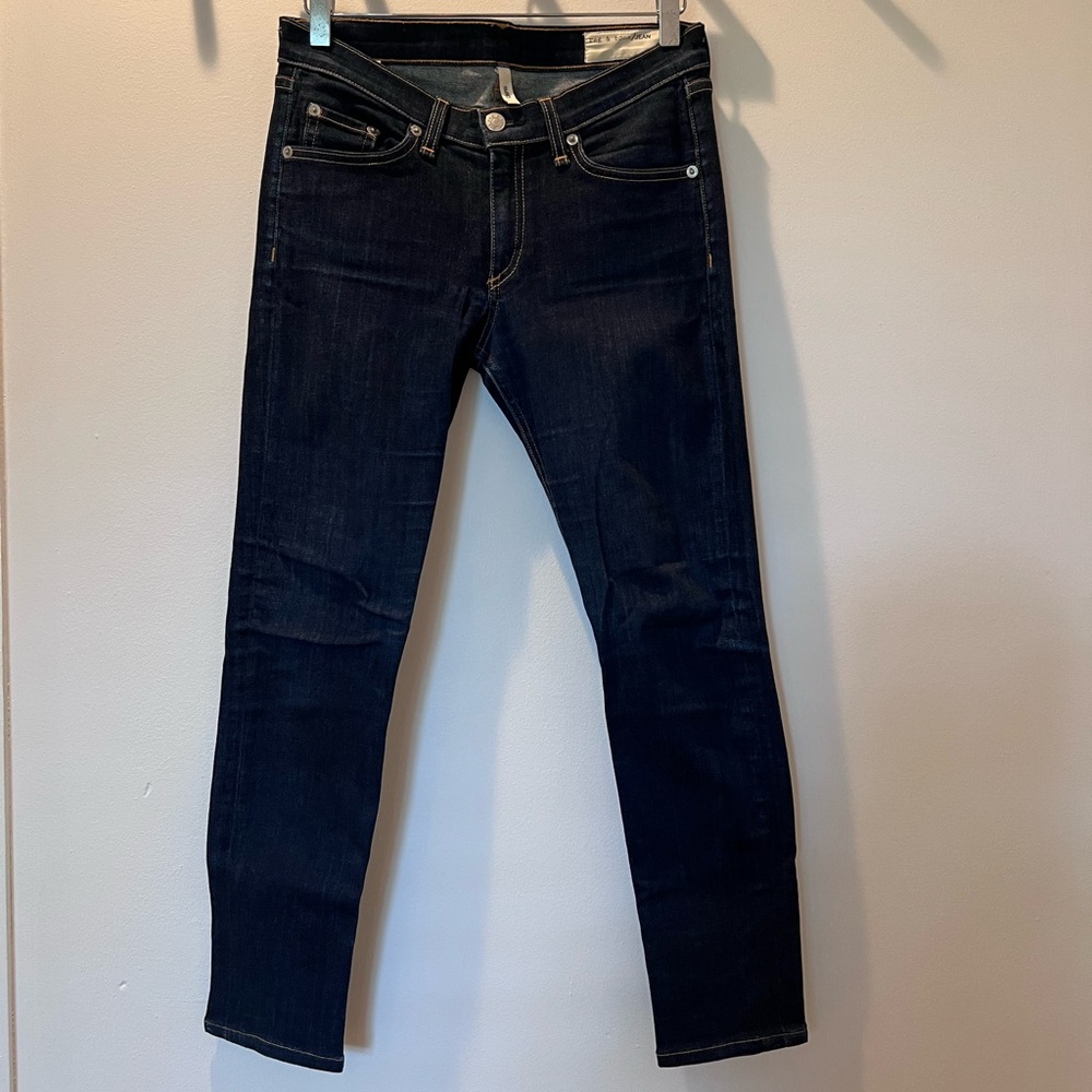 rag & bone women's Deep Indigo Slim Jeans Capri